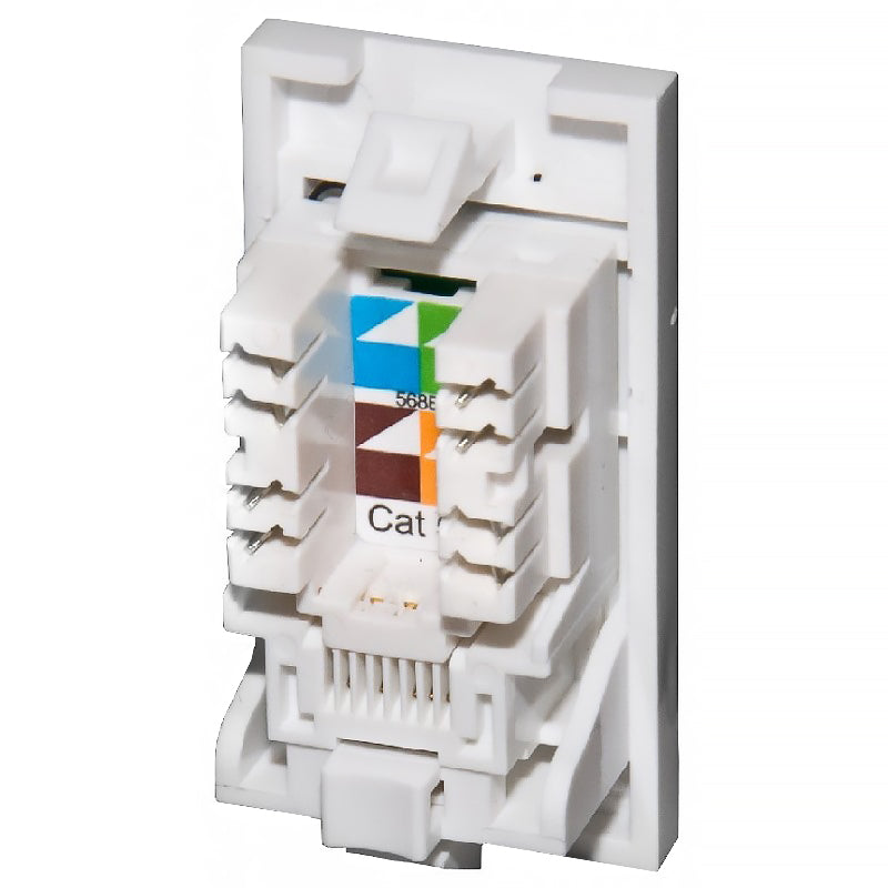 Connectix Cat5e UTP RJ45 Euro Module White