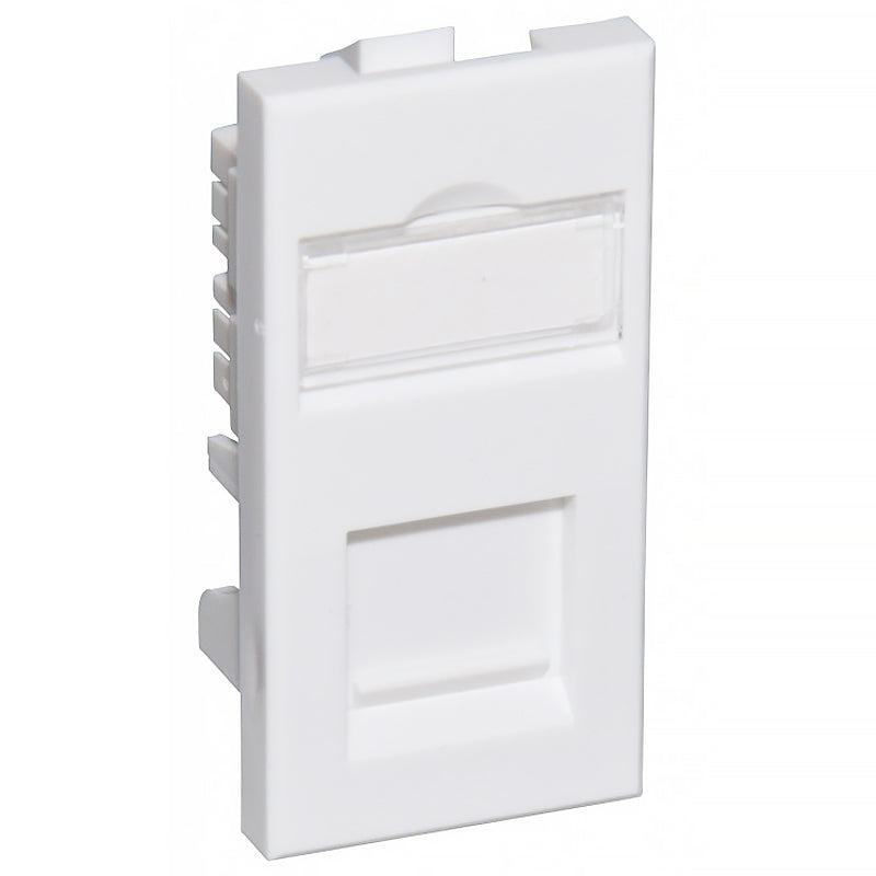 Connectix Cat6 UTP RJ45 Euro Module White