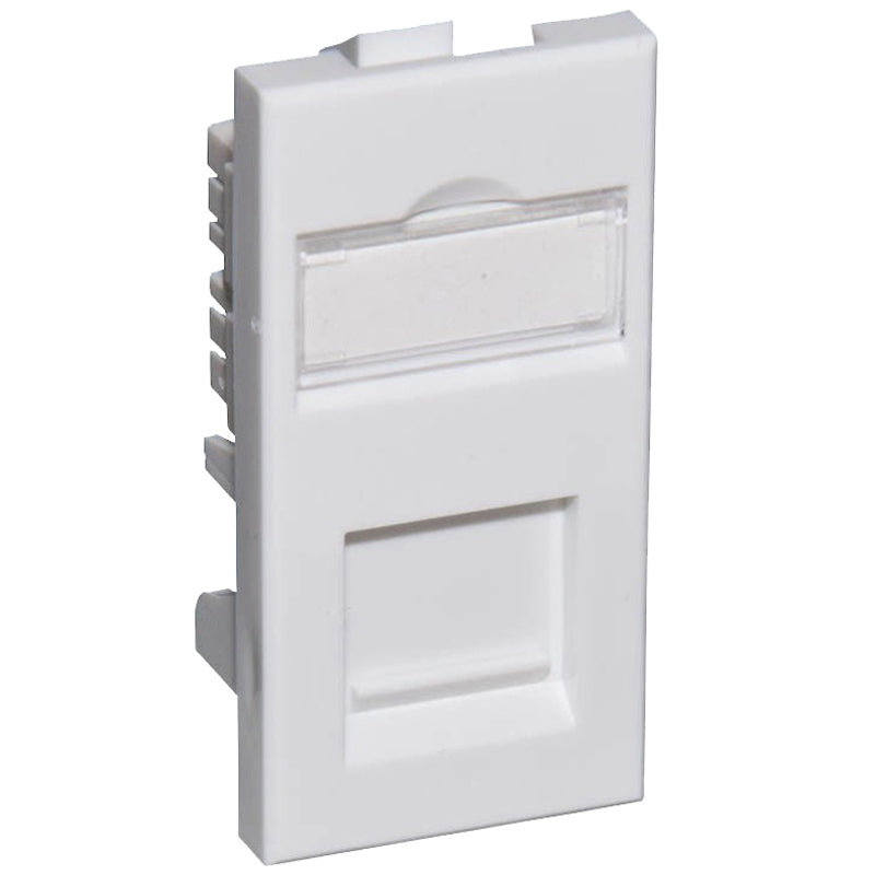 Connectix Cat6 FTP RJ45 Euro Module White