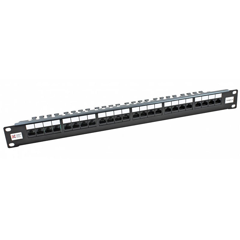 Connectix 24 Way Cat6 UTP Right Angled Patch Panel