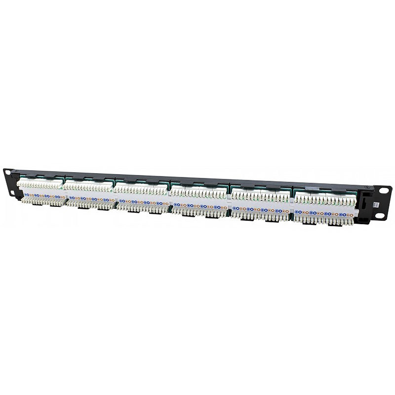 Connectix 24 Port Cat5e UTP Elite Patch Panel 1U Black