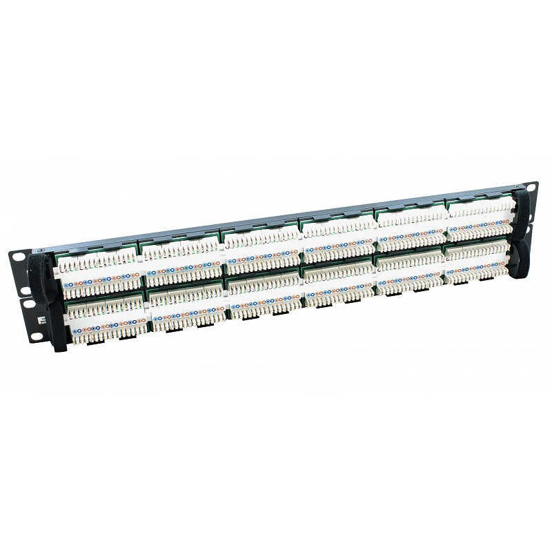 Connectix 48 Port Cat6 UTP Elite Patch Panel 2U Black