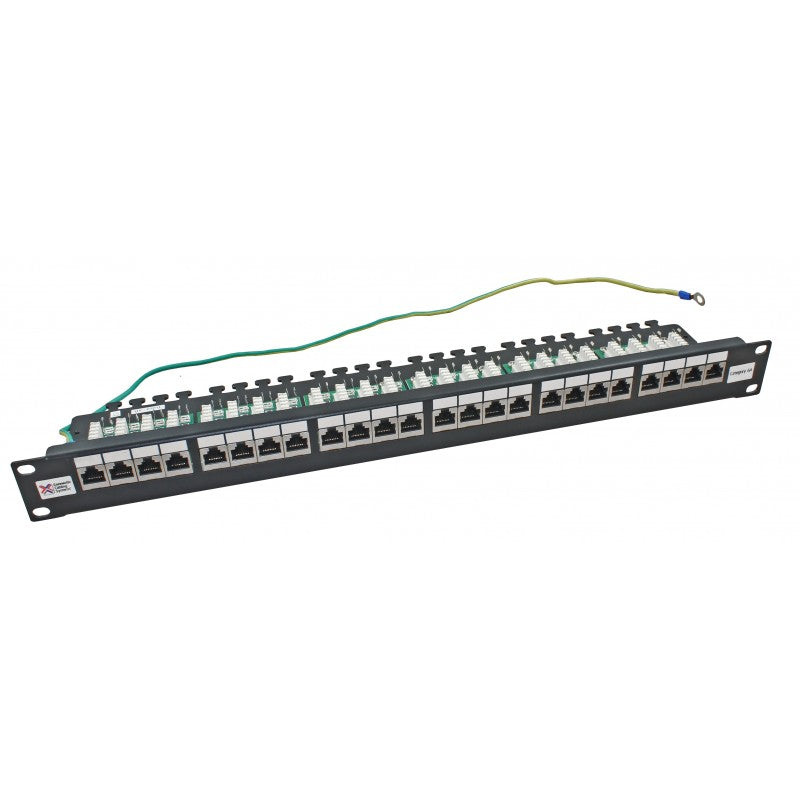 Connectix 24 Port Cat6a FTP Right Angled Patch Panel