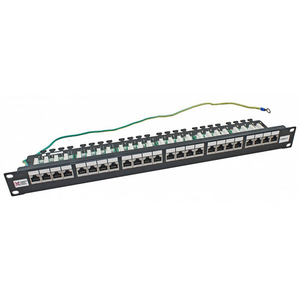 Connectix 24 Way Cat6 FTP Right Angled Patch Panel