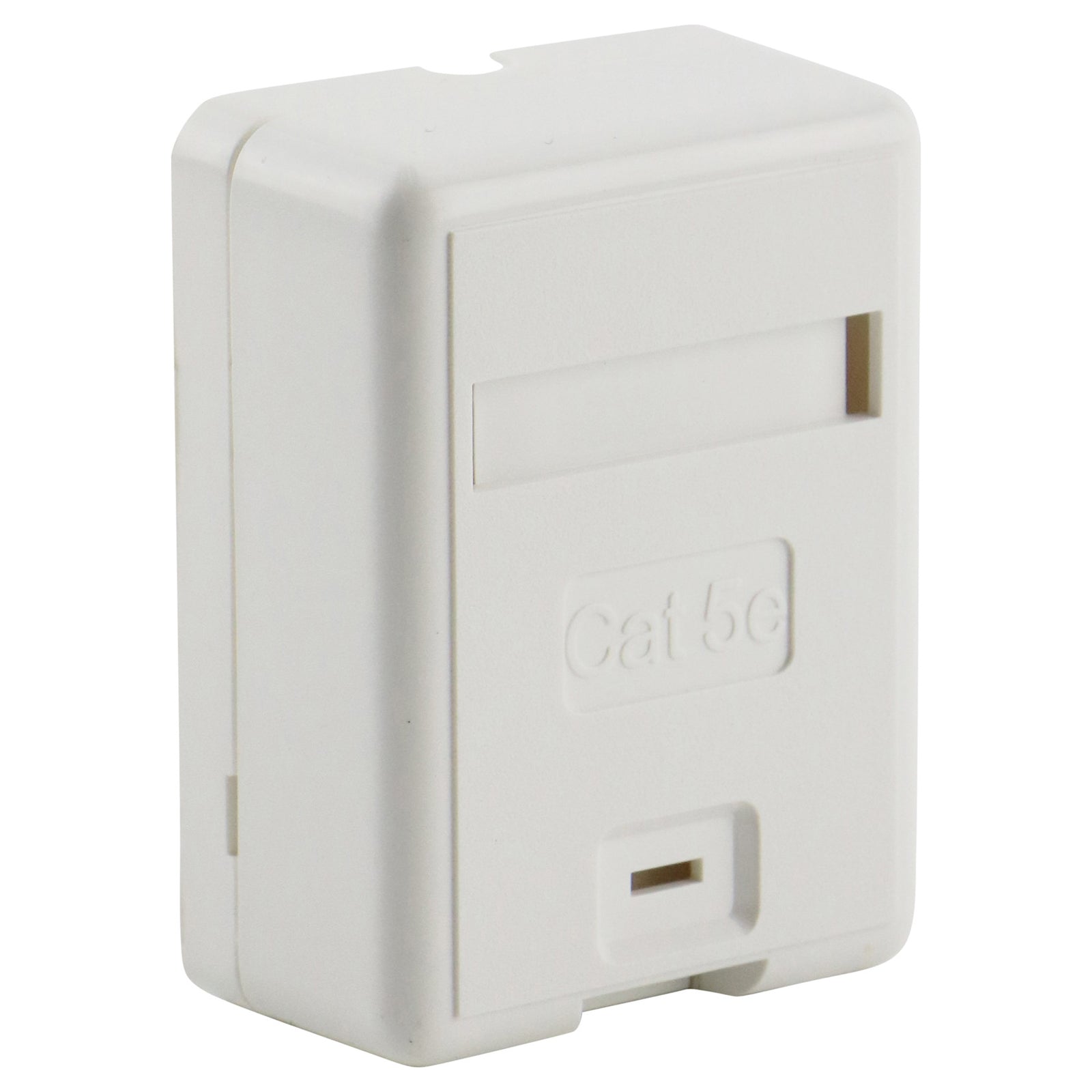 Excel Cat5e Plus Surface Mount Box 1 Port White