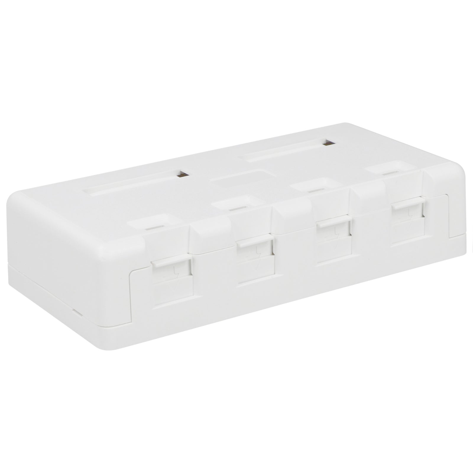 Excel Cat6 Plus Surface Mount Box 4 Ports White