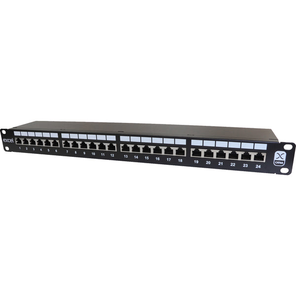 Excel 24 Port Cat6a Screened Patch Panel
