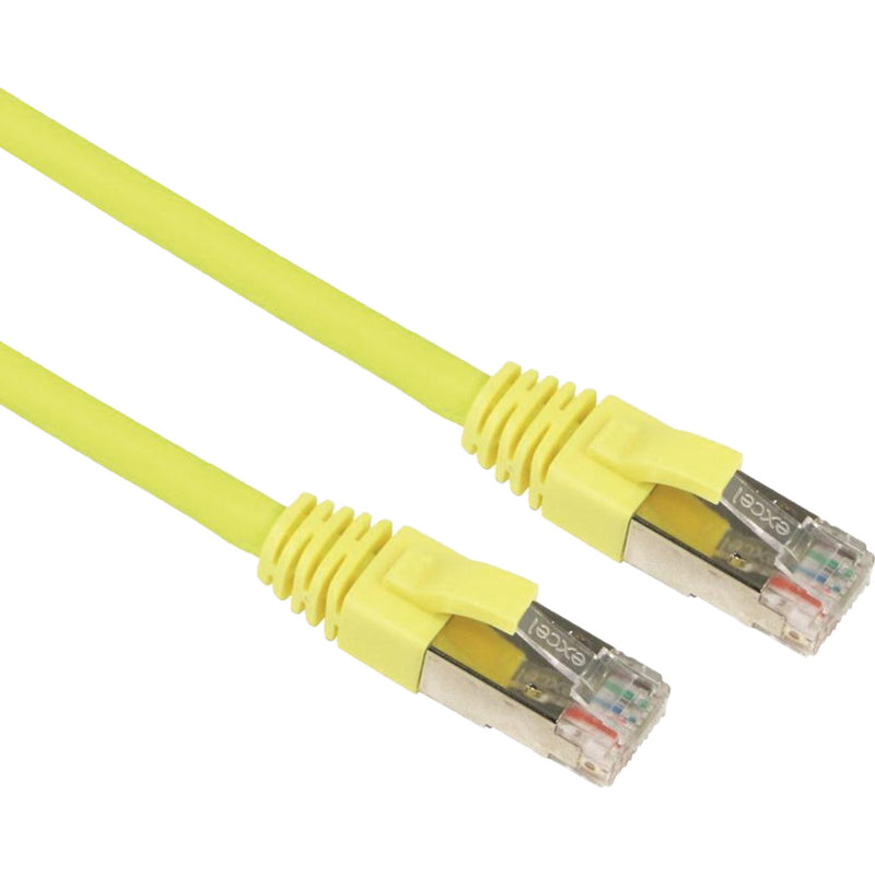 Yellow Excel Cat6a F/FTP LSZH Patch Lead