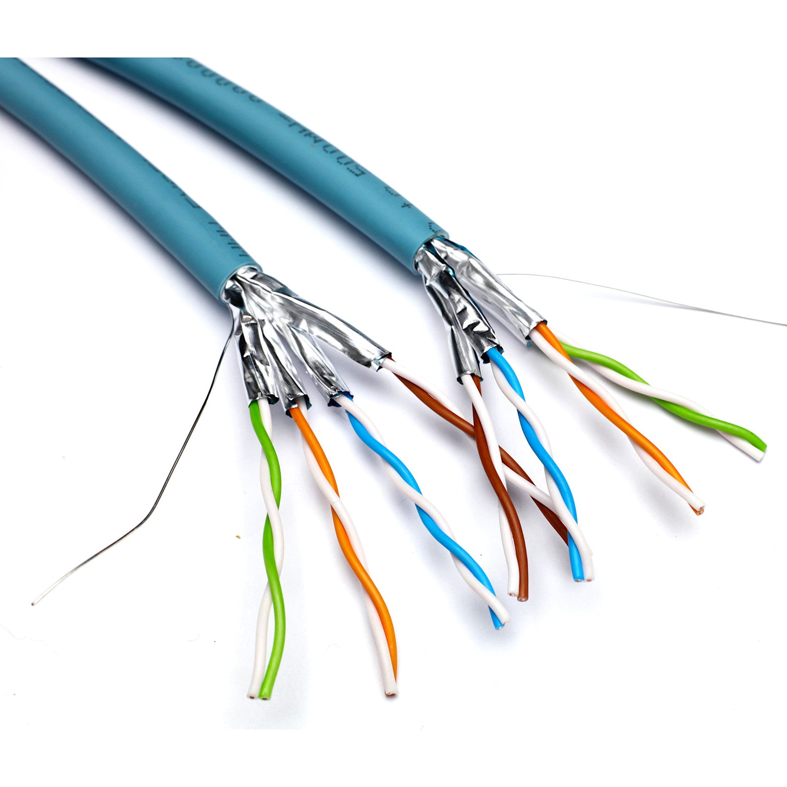 Ice Blue Excel Dual Cat6a U/FTP LSZH Dca Solid Cable 500m