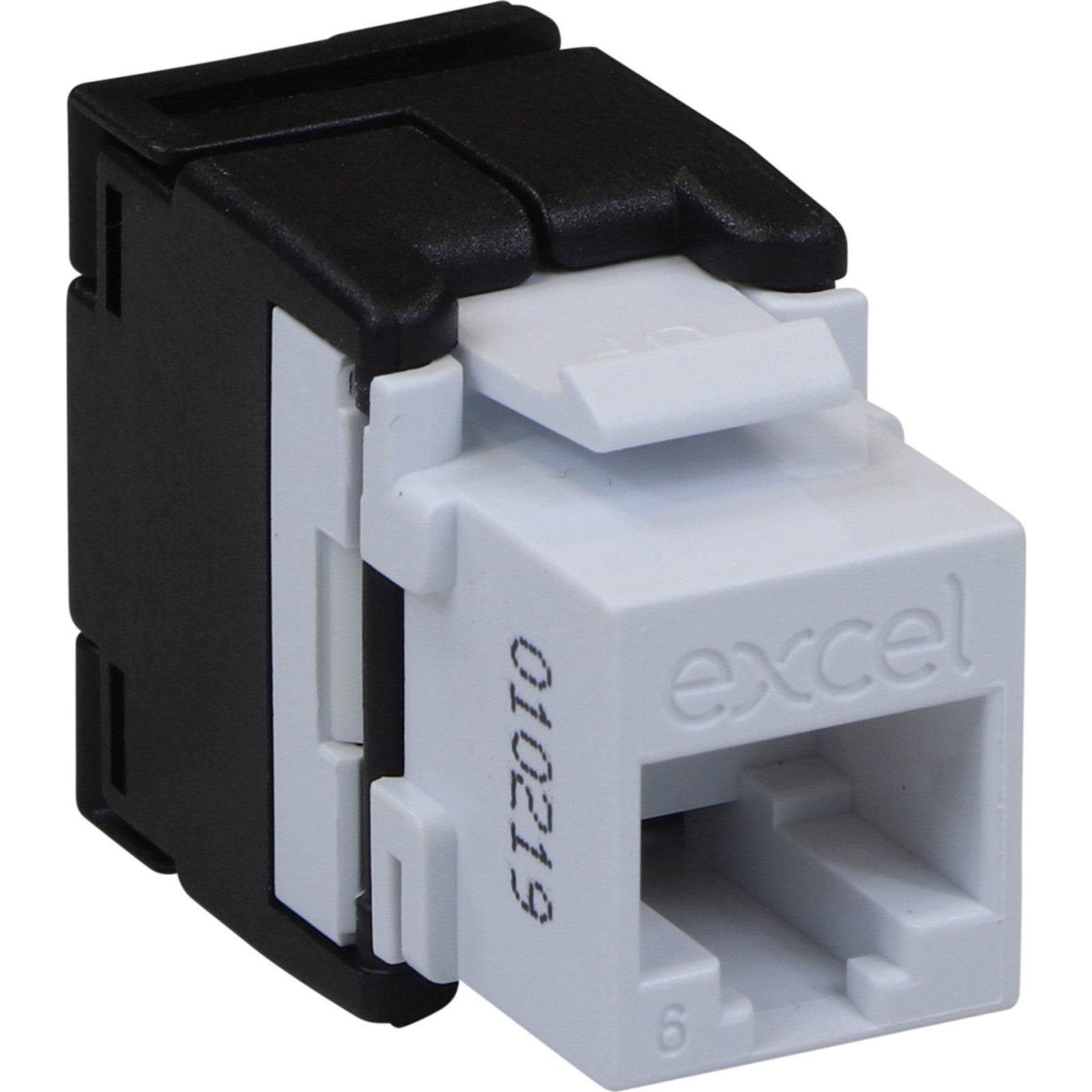 Excel Cat6 (UTP) Unscreened Tool-Less Keystone Jack White