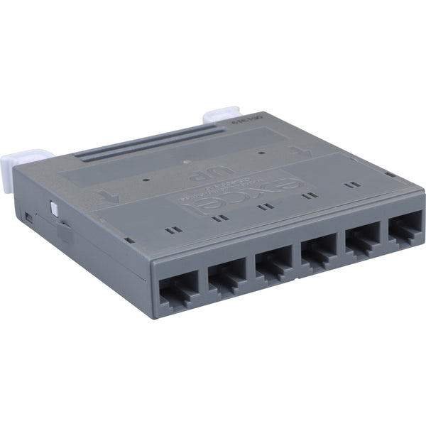 Excel Cat6 Unscreened ExpressNet 6 Port Module (100-235)