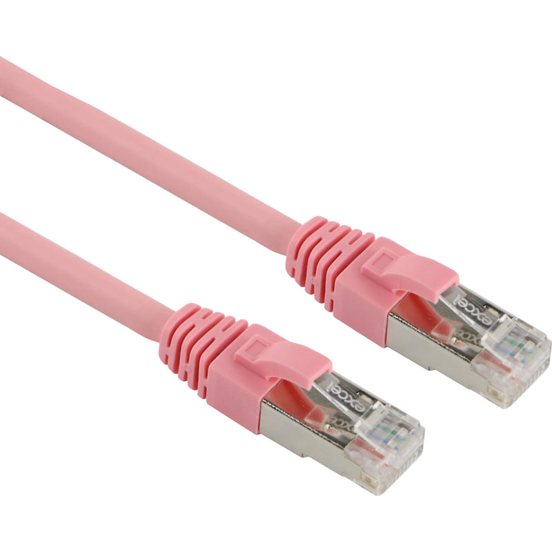 Pink Excel Cat6a F/FTP LSZH Patch Lead