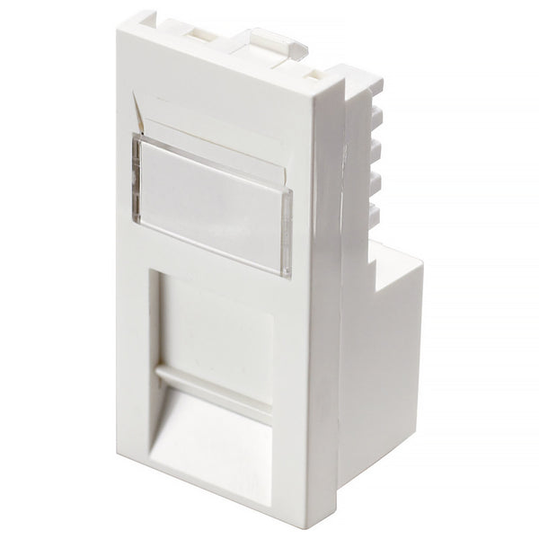 Excel Cat5e (UTP) Unscreened RJ45 Low Profile Euro Module Office White