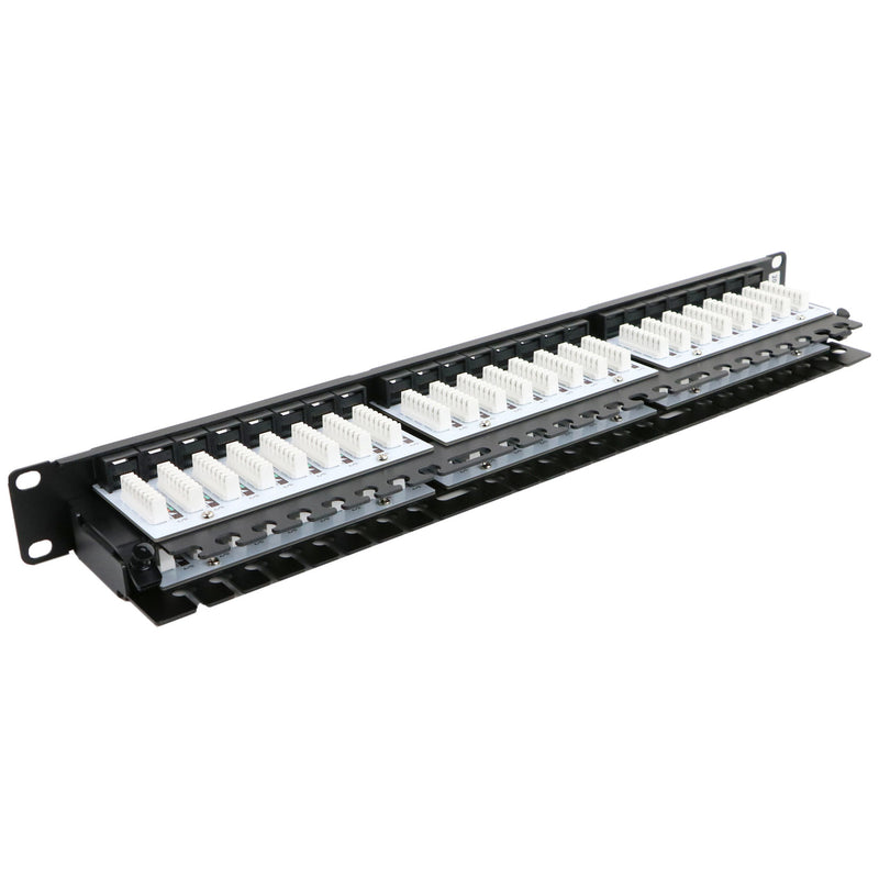 Excel 24/48 Port Cat5e UTP Right Angled Patch Panel