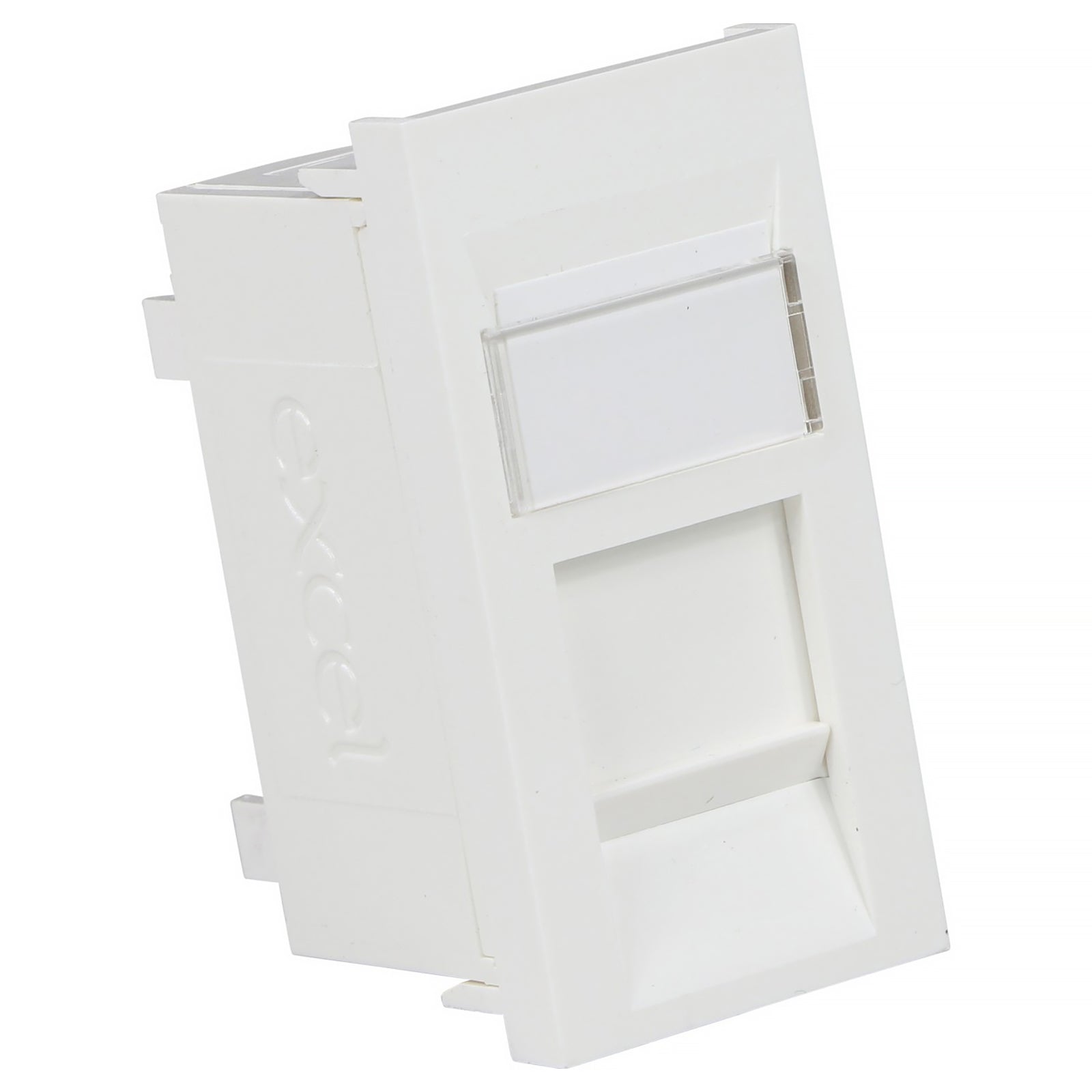 Screened Rj45 Module Excel Cat5e (FTP) Screened RJ45 Euro Module White (100-706)