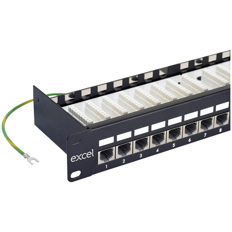 Excel 24 Port Cat5e Screened Patch Panel