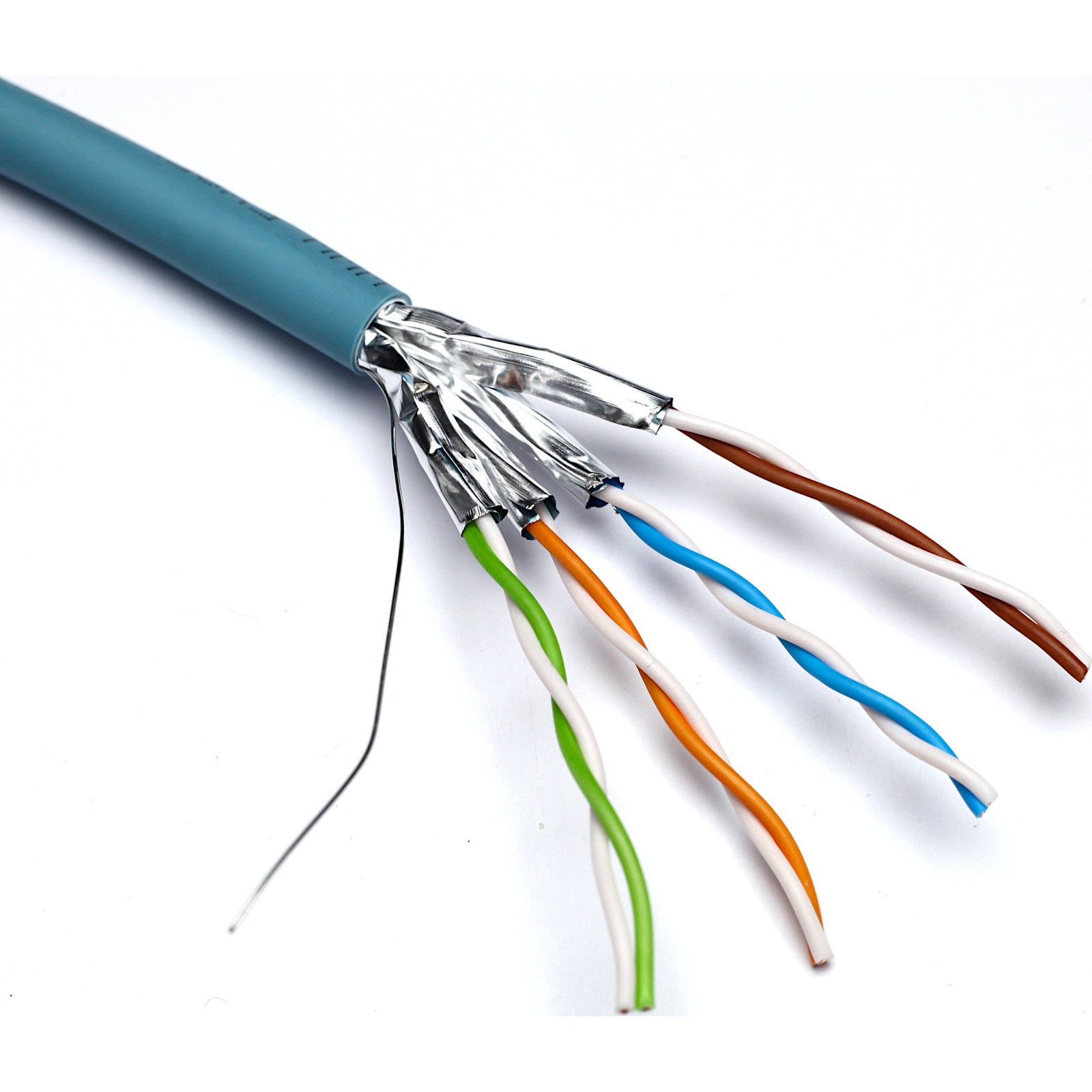 Ice Blue Excel Cat6a U/FTP LSZH B2ca-s1a,d1,a1 Solid Cable 305m