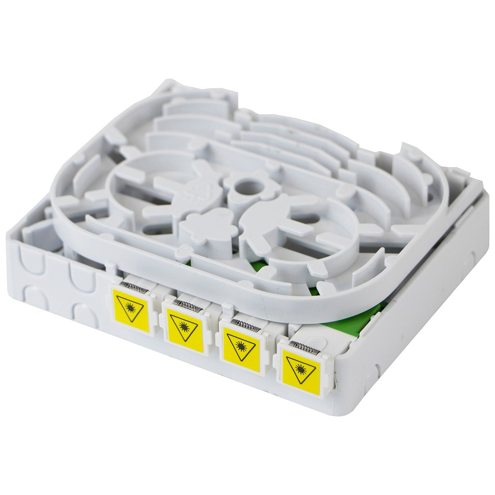 Excel Enbeam FTTH Loaded Outlet (4 x SC/APC OS1/OS2 Simplex Adaptors)