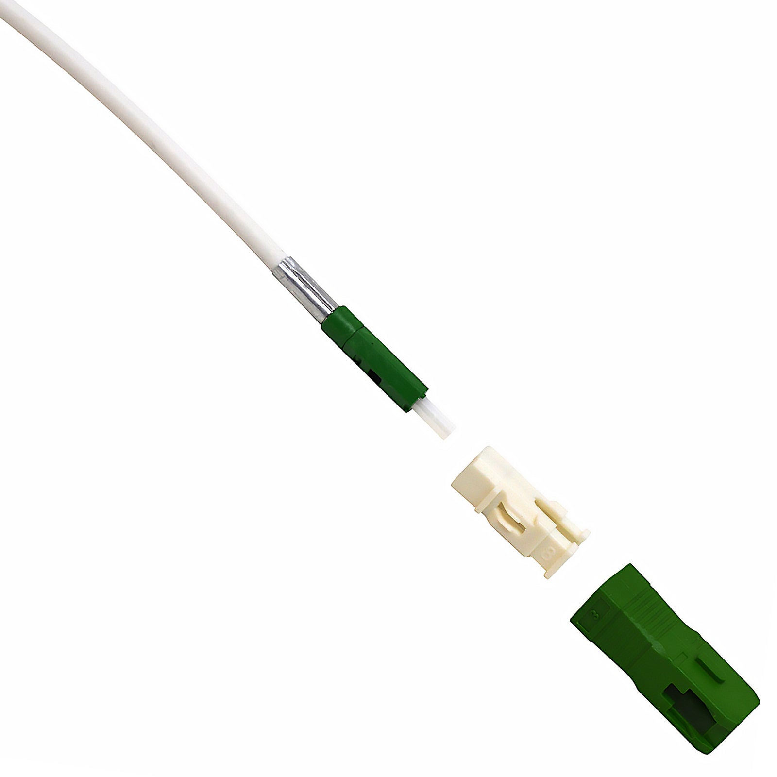 Excel Encasa OS2 SM G.657.A2 Internal Drop Cable 1 Core 9/125 SC/APC Ferrule Both Ends 40m