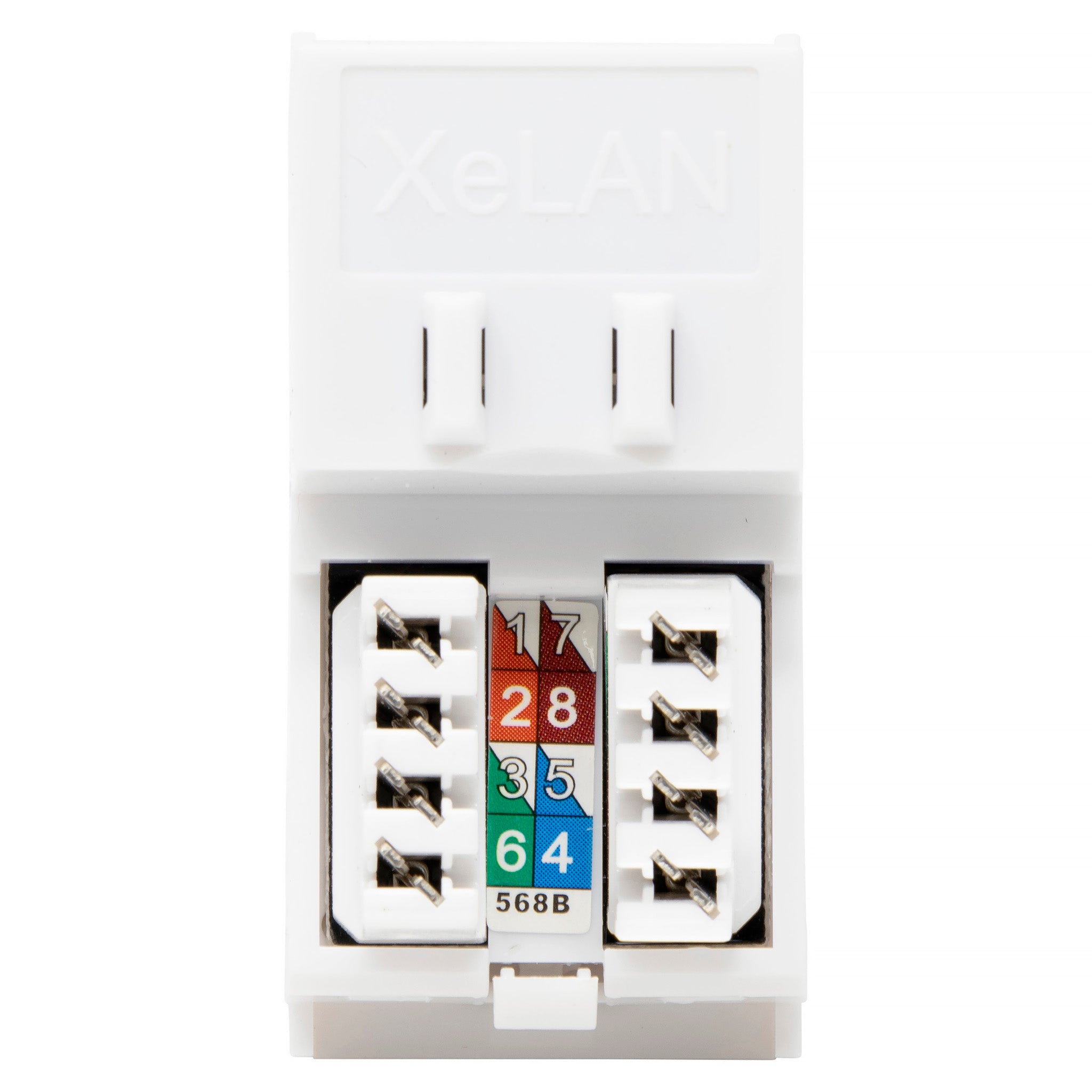 XeLAN Cat5e UTP RJ45 Euro Module White (20 Pack)