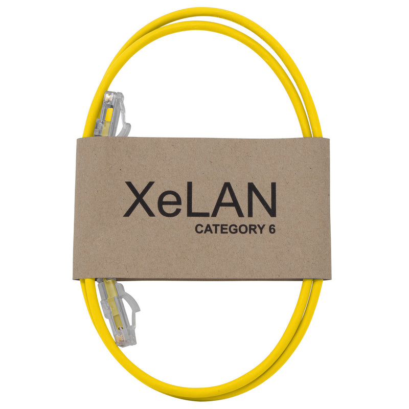Yellow XeLAN Cat6 LSZH Patch Lead