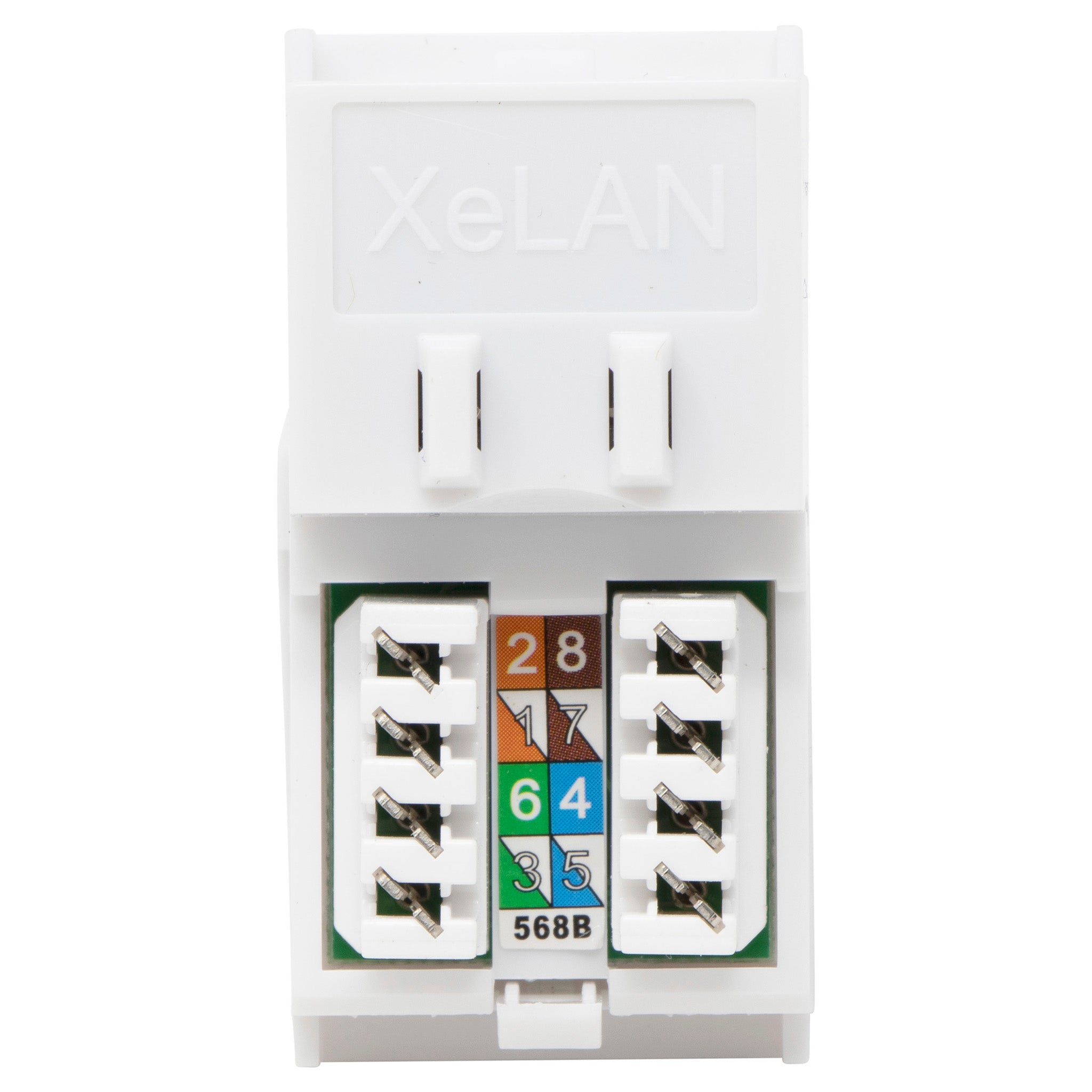 XeLAN Cat6 UTP RJ45 Euro Module (20 Pack)