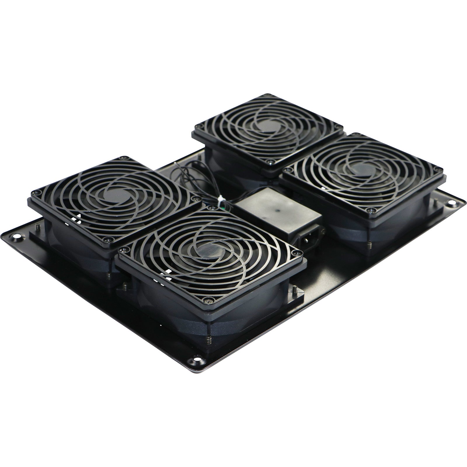 Four Way Roof Mount Fan Trays Black