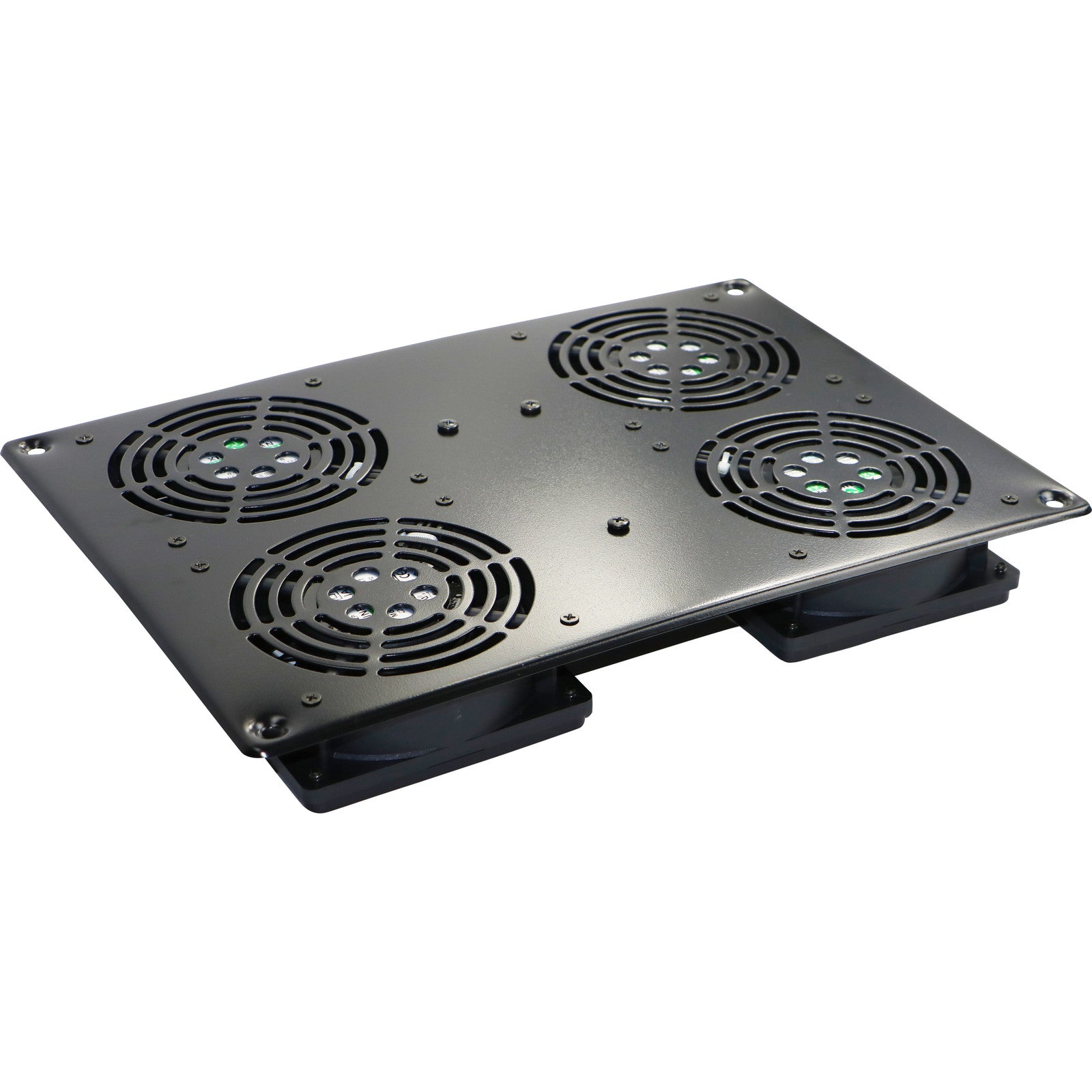 Four Way Roof Mount Fan Trays Black