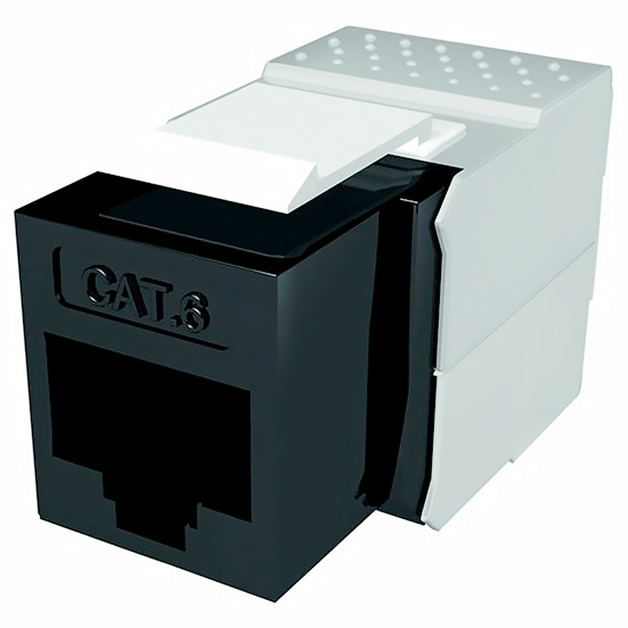 Draka Cat6 UTP Tool-Less Keystone Jack Black