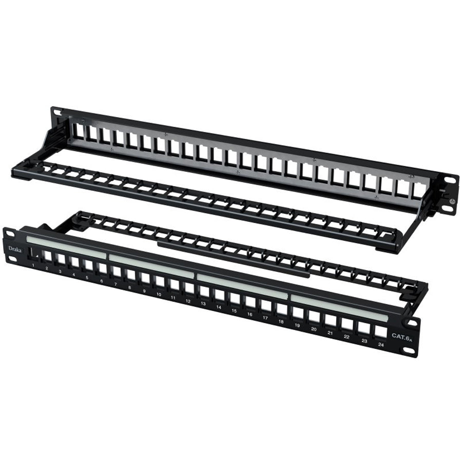 Draka 24 Way Cat6a STP Keystone Patch Panel