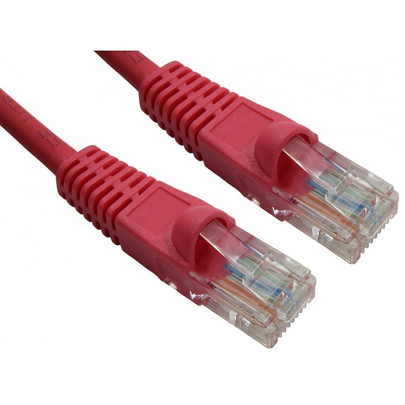 Red Snagless Cat5e LSZH Patch Lead