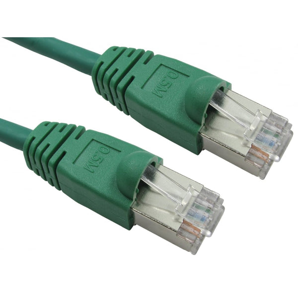 Green Snagless Cat6 Shielded LSZH Patch Lead