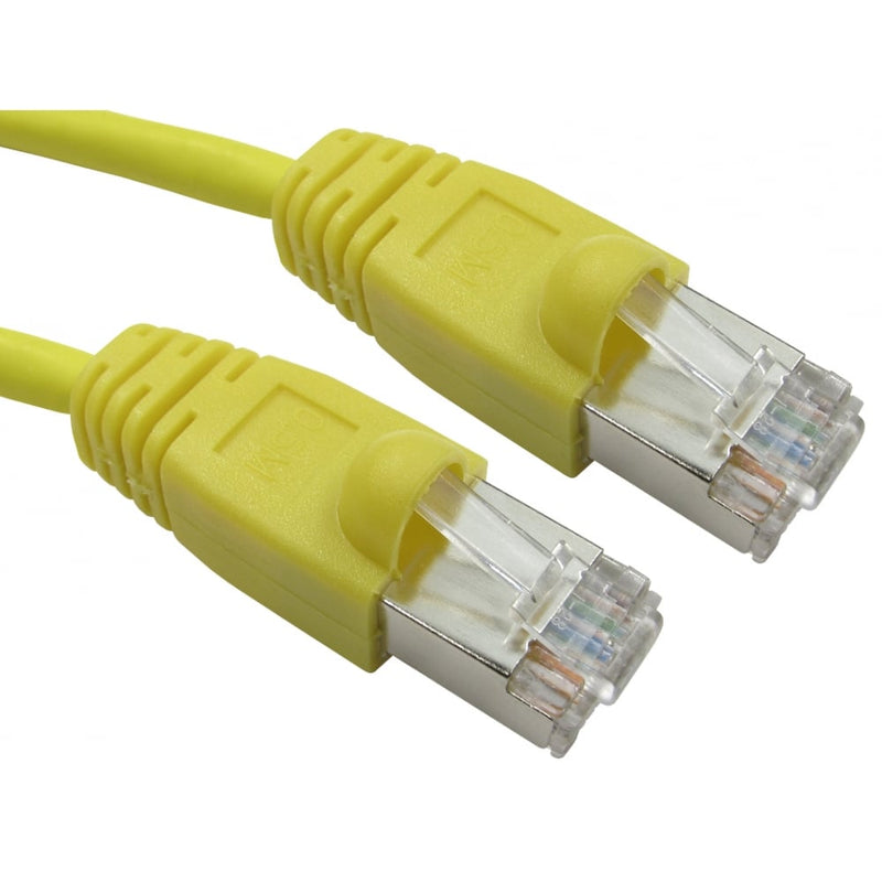 Yellow Snagless Cat6 Shielded LSZH Patch Lead