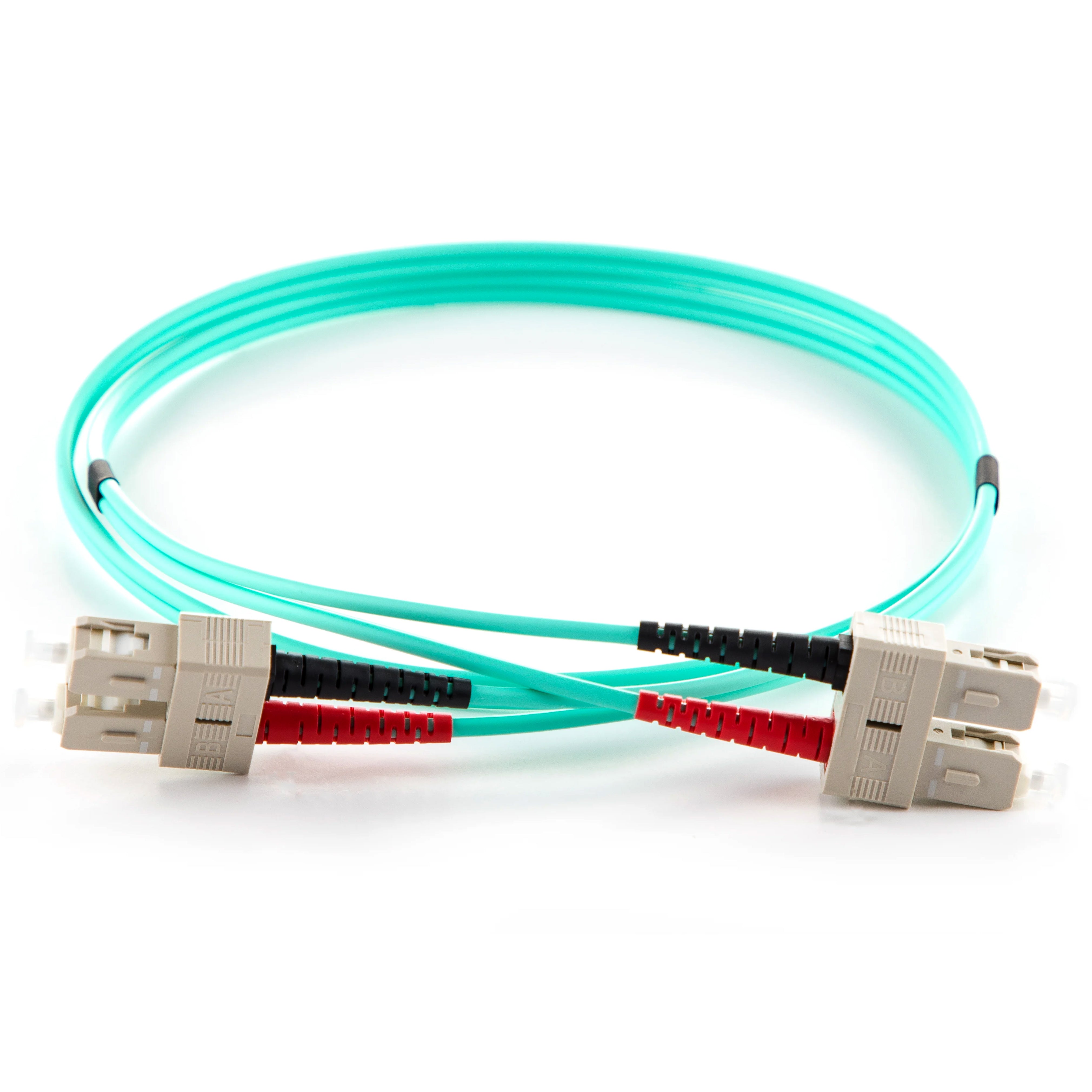 OM4 50/125 Multimode Duplex SC-SC LSZH Fibre Patch Lead