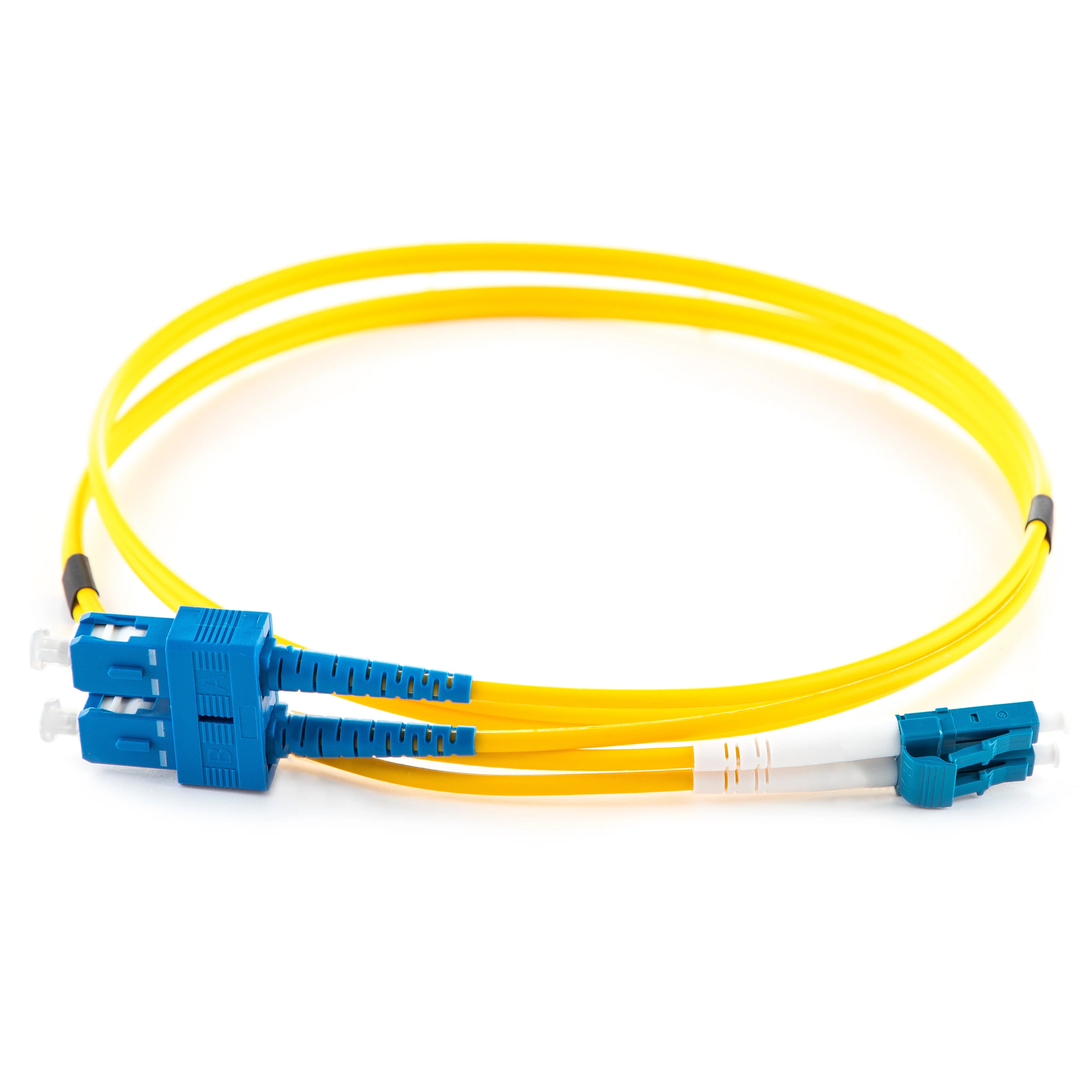 OS2 9/125 Singlemode Duplex LC-SC LSZH Fibre Patch Lead