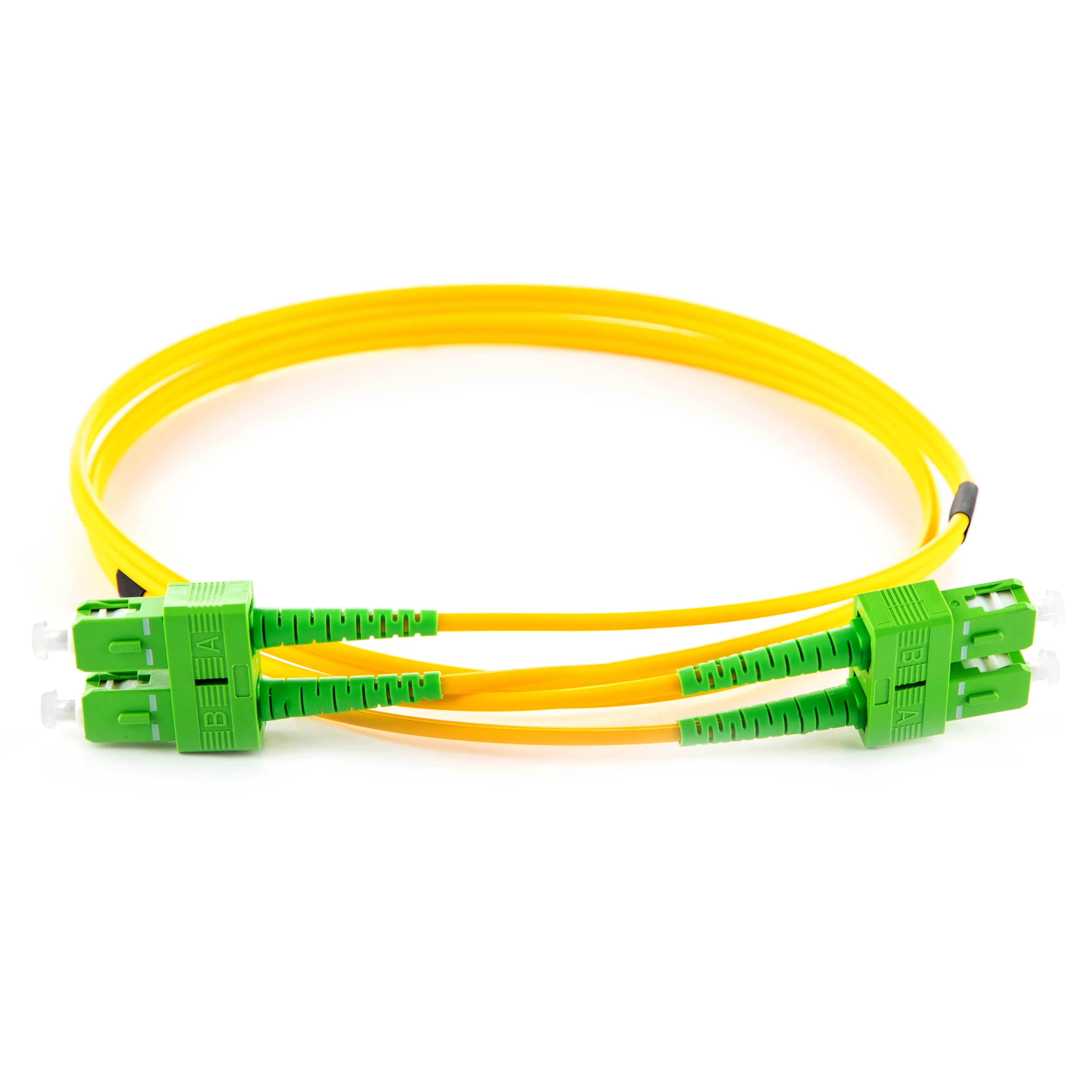 OS2 9/125 Singlemode Duplex SC/APC-SC/APC LSZH Fibre Patch Lead